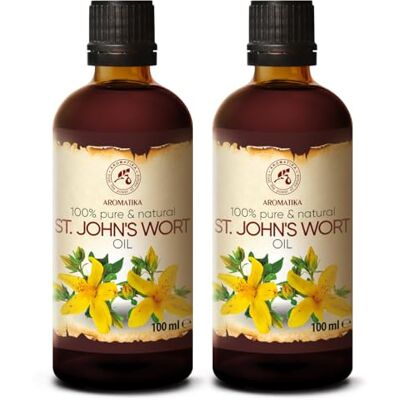 Trust Hierba de São João 2x100ml 200ml Hypericum Perforatum 100% Puro Óleo de Hipérico Óleo de Erva de São João para Cuidado Intensivo Corpo Cabelo Pele Massagens Trust Hierba de São João 2x100ml 200ml Hypericum Perforatum 100% Puro Óleo de Hipérico Óleo de Erva de São João para Cuidado Intensivo Corpo Cabelo Pele Massagens