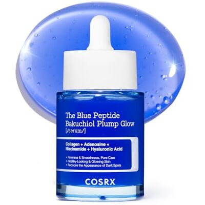 Cosrx Soro de peptídeos de cobre azul Bakuchiol, soro anti-idade e de enchimento com peptídeos de cobre GHK- e Bakuchiol, cuidado da pele coreano, soro para pele firme e hidratação profunda Cosrx Soro de peptídeos de cobre azul Bakuchiol, soro anti-idade e de enchimento com peptídeos de cobre GHK- e Bakuchiol, cuidado da pele coreano, soro para pele firme e hidratação profunda