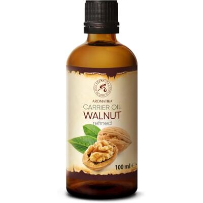 Trust Óleo de noz, 100 ml, Juglans Regia, prensado a frio, base/transportador para cosméticos, de BaSJFS ou bronzeador, pele e cabelo Trust Óleo de noz, 100 ml, Juglans Regia, prensado a frio, base/transportador para cosméticos, de BaSJFS ou bronzeador, pele e cabelo