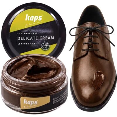 Kaps Creme para cuidados com o sapato, cuidado intensivo e nutritivo com o couro, delicado, 70 cores Kaps Creme para cuidados com o sapato, cuidado intensivo e nutritivo com o couro, delicado, 70 cores