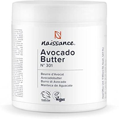 Naissance Manteiga natural de abacate 500 g vegana e não OGM Naissance Manteiga natural de abacate 500 g vegana e não OGM