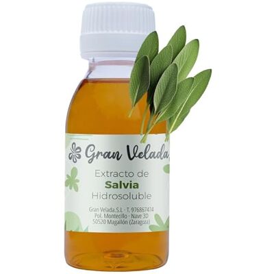 GRAN VELADA Extrato de sálvia hidrosolúvel ação anti-séptica e purificante, ideal para cosméticos e tratamentos pilares, 250 ml GRAN VELADA Extrato de sálvia hidrosolúvel ação anti-séptica e purificante, ideal para cosméticos e tratamentos pilares, 250 ml
