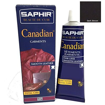 SAPHIR Creme canadense em tubo de 75 ml, creme reversível para couro liso (castanho-escuro 05) SAPHIR Creme canadense em tubo de 75 ml, creme reversível para couro liso (castanho-escuro 05)