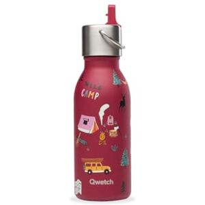 QWETCH Garrafa Isotérmica Infantil 350ml Kids Yosemite Vermelho com Tampa Pipeta Garrafa de Aço Inoxidável para Crianças 24h Frio / 12h Quente Sem BPA, Antigotejamento Ideal para escola QWETCH Garrafa Isotérmica Infantil 350ml Kids Yosemite Vermelho com Tampa Pipeta Garrafa de Aço Inoxidável para Crianças 24h Frio / 12h Quente Sem BPA, Antigotejamento Ideal para escola