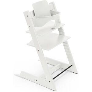 Stokke Cadeira alta Tripp Trapp , branco, inclui cadeira para bebé e 2 para crianças dos 6 aos 36 meses, ajustável, ergonómica e fácil de limpar Stokke Cadeira alta Tripp Trapp , branco, inclui cadeira para bebé e 2 para crianças dos 6 aos 36 meses, ajustável, ergonómica e fácil de limpar