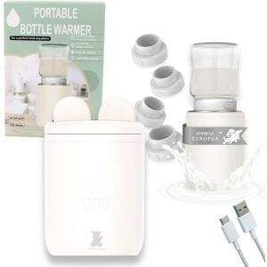 Hello Hippo Aquecedor de babete portátil e compacto USB-C recarregável, anti-fugas, compatível com Philips Avent, MAM, NUK, 4 temperaturas ajustáveis aquecimento rápido e eficiente Hello Hippo Aquecedor de babete portátil e compacto USB-C recarregável, anti-fugas, compatível com Philips Avent, MAM, NUK, 4 temperaturas ajustáveis aquecimento rápido e eficiente