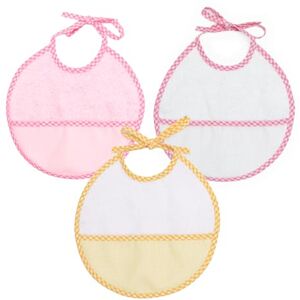 Ti TIN Conjunto de 3 babetes de ponto cruz para bebé de 0 a 6 meses, 90% algodão e 10% poliéster 20 x 20 cm, fecho com fitas muito absorventes adequadas para secar com bolso Ti TIN Conjunto de 3 babetes de ponto cruz para bebé de 0 a 6 meses, 90% algodão e 10% poliéster 20 x 20 cm, fecho com fitas muito absorventes adequadas para secar com bolso