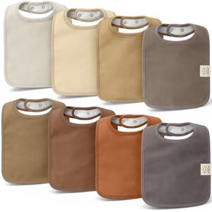 KeaBabies Embalagem de 8 babetes orgânicos para bebé, menina, babadores baba para bebé e criança, babadores bebé para meninas, crianças, crianças, babadores infantis, babetes de algodão, Terracota KeaBabies Embalagem de 8 babetes orgânicos para bebé, menina, babadores baba para bebé e criança, babadores bebé para meninas, crianças, crianças, babadores infantis, babetes de algodão, Terracota
