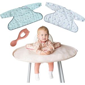 Tidy Tot Combo Babador Desmame e Kit de Bandeja Bandeja com 3 babadores/capa com mangas! O babador de Baby Led Weaning Essencial! Perfeito para brincar sem manchas e para o desmame Tidy Tot Combo Babador Desmame e Kit de Bandeja Bandeja com 3 babadores/capa com mangas! O babador de Baby Led Weaning Essencial! Perfeito para brincar sem manchas e para o desmame