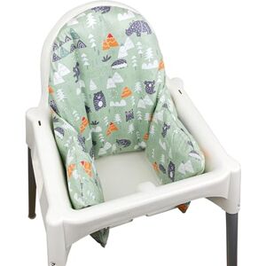 ZARPMA Capa interior de almofada insuflável para cadeira alta Antilop de Ikea compatível (apenas capa) (verde) ZARPMA Capa interior de almofada insuflável para cadeira alta Antilop de Ikea compatível (apenas capa) (verde)