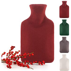 Blumtal Bolsa de água quente com tampa macia Garrafa de água quente de 1,5 L, garrafa de cama, Cor Vermelho Blumtal Bolsa de água quente com tampa macia Garrafa de água quente de 1,5 L, garrafa de cama, Cor Vermelho