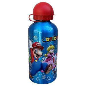 Cartoon Garrafa de alumínio Super Mario com chupeta, para crianças, 560 ml Cartoon Garrafa de alumínio Super Mario com chupeta, para crianças, 560 ml