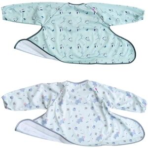 Tidy Tot Babetes para a diversificação alimentar. Babete básico de manga comprida. O babete impermeável adere à bandeja de manga comprida. Tidy Tot Babetes para a diversificação alimentar. Babete básico de manga comprida. O babete impermeável adere à bandeja de manga comprida.