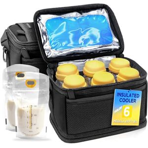 ENCASED Saco refrigerador Medela Express para 6 garrafas, com embalagens de gelo integradas ENCASED Saco refrigerador Medela Express para 6 garrafas, com embalagens de gelo integradas
