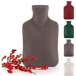 Blumtal Bolsa de água quente com tampa macia Garrafa de água quente de 1,5 L, garrafa de cama, Cor Cinza Blumtal Bolsa de água quente com tampa macia Garrafa de água quente de 1,5 L, garrafa de cama, Cor Cinza