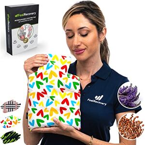 Feel Recovery Saco térmico sementes com forma de garrafa de água quente, saco de calor para micro-ondas (30 x 22 cm), almofada de sementes com capa lavável, tecido de algodão 100 %, odor lavanda Feel Recovery Saco térmico sementes com forma de garrafa de água quente, saco de calor para micro-ondas (30 x 22 cm), almofada de sementes com capa lavável, tecido de algodão 100 %, odor lavanda