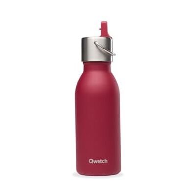 QWETCH Garrafa Isotérmica Infantil 350ml Kids Granate com Tampa Pipeta Garrafa de Aço Inoxidável para Crianças 24h Frio / 12h Quente Sem BPA, Antigotejamento Ideal para escola, desporto e QWETCH Garrafa Isotérmica Infantil 350ml Kids Granate com Tampa Pipeta Garrafa de Aço Inoxidável para Crianças 24h Frio / 12h Quente Sem BPA, Antigotejamento Ideal para escola, desporto e