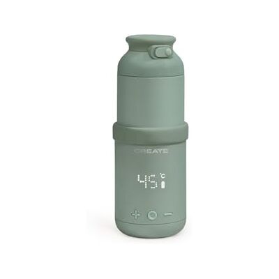 CREATE /BABY portátil MILK WARMER/Aquecedor térmico de leite e água para biberões verde sage/seletor de temperatura, para leite materno e de fórmula, capacidade de 310 ml, livre BPA/PFOA, 35 W CREATE /BABY portátil MILK WARMER/Aquecedor térmico de leite e água para biberões verde sage/seletor de temperatura, para leite materno e de fórmula, capacidade de 310 ml, livre BPA/PFOA, 35 W