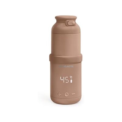 CREATE /BABY portátil MILK WARMER/Aquecedor térmico de leite e água para biberões moca/seletor de temperatura, para leite materno e de fórmula, capacidade de 310 ml, livre BPA/PFOA, 35 W CREATE /BABY portátil MILK WARMER/Aquecedor térmico de leite e água para biberões moca/seletor de temperatura, para leite materno e de fórmula, capacidade de 310 ml, livre BPA/PFOA, 35 W
