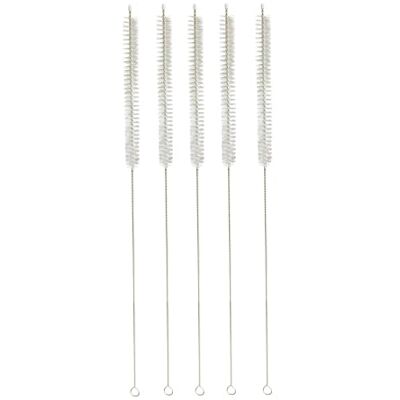 WOO MANTO 5 escovas de 30 cm para limpar palhinhas extra-longas, limpar tubos, escova de limpeza para mangueira de leite WOO MANTO 5 escovas de 30 cm para limpar palhinhas extra-longas, limpar tubos, escova de limpeza para mangueira de leite