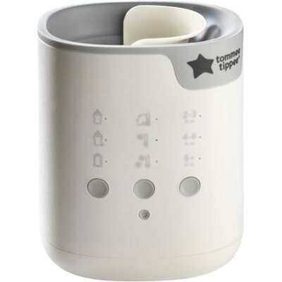 Tommee Tippee All-in-One Advanced Electric Bottle and Pouch Food Warmer Aquece o leite à temperatura corporal em minutos, compatível com a maioria dos biberões Tommee Tippee All-in-One Advanced Electric Bottle and Pouch Food Warmer Aquece o leite à temperatura corporal em minutos, compatível com a maioria dos biberões