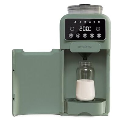 CREATE /BABY THERA MATIC/Preparador automático de biberões com doseador de fórmula verde sage/temperatura e dosagem ajustáveis, diferentes alturas de biberão, auto-limpeza, 1350 W CREATE /BABY THERA MATIC/Preparador automático de biberões com doseador de fórmula verde sage/temperatura e dosagem ajustáveis, diferentes alturas de biberão, auto-limpeza, 1350 W