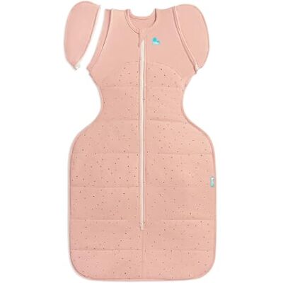 Love To Dream Swaddle UP Saco de transição grande de 8,5 a 11 kg, design de losangos rosa, ajuste ajustado, asas removíveis, 2,5 tog para temperaturas frias (16-20 °C), algodão elástico Love To Dream Swaddle UP Saco de transição grande de 8,5 a 11 kg, design de losangos rosa, ajuste ajustado, asas removíveis, 2,5 tog para temperaturas frias (16-20 °C), algodão elástico