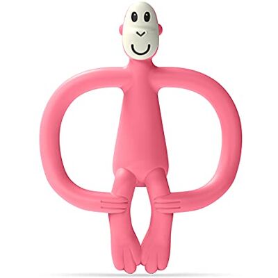 MATCHSTICK MONKEY Brinquedo original de dentição macaco, rosa (rosa), 6-18 meses MATCHSTICK MONKEY Brinquedo original de dentição macaco, rosa (rosa), 6-18 meses