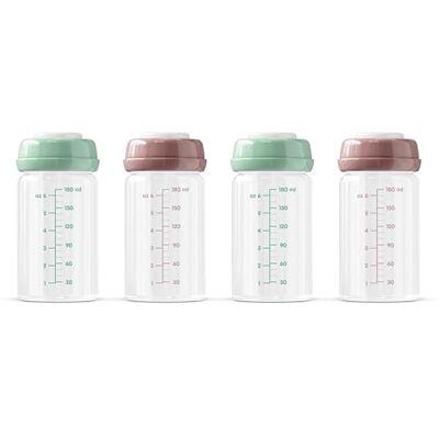 Ana Baby - Vidro - 180ml - Pack de 4 - Biberão de leite materno Ana Baby - Vidro - 180ml - Pack de 4 - Biberão de leite materno