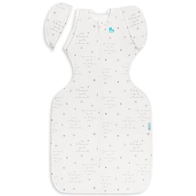 Love To Dream Swaddle UP Saco de transição, tamanho médio de 6 a 18 libras You Are My White, ajuste confortável, asas com fecho de correr, 0,2 tog para temperaturas mais quentes de 24 a 27 °C, algodão Love To Dream Swaddle UP Saco de transição, tamanho médio de 6 a 18 libras You Are My White, ajuste confortável, asas com fecho de correr, 0,2 tog para temperaturas mais quentes de 24 a 27 °C, algodão