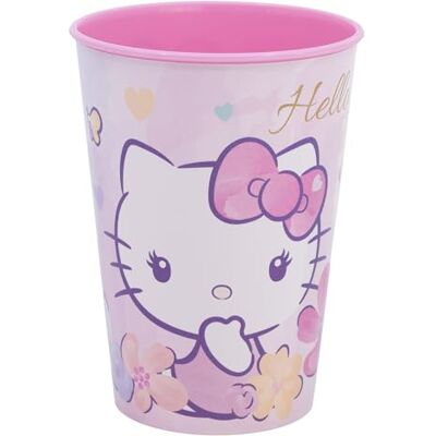 Stor Copo infantil Hello Kitty de plástico 260 ml, resistente a quedas, perfeito para crianças em casa e escola Stor Copo infantil Hello Kitty de plástico 260 ml, resistente a quedas, perfeito para crianças em casa e escola