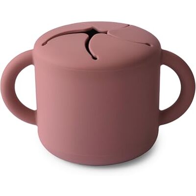 mushie Snack Caneca de silicone Lancheira infantil para transportar, anti-derrame e resistente à máquina de lavar louça e micro-ondas, caixa de aperitivos segura para crianças e meninas, Woodchuck mushie Snack Caneca de silicone Lancheira infantil para transportar, anti-derrame e resistente à máquina de lavar louça e micro-ondas, caixa de aperitivos segura para crianças e meninas, Woodchuck
