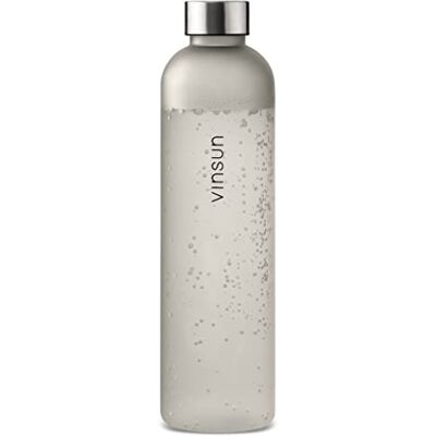 VINSUN Garrafa de água de 1 litro, sem BPA, Tritan, reutilizável Caneca desportiva para ginásio, colégio, bicicleta, escritório, caminhadas VINSUN Garrafa de água de 1 litro, sem BPA, Tritan, reutilizável Caneca desportiva para ginásio, colégio, bicicleta, escritório, caminhadas