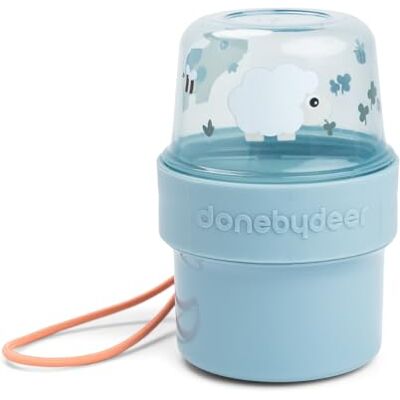 Done by Deer Caixa de alimentos dupla S Tiny Farm azul Done by Deer Caixa de alimentos dupla S Tiny Farm azul