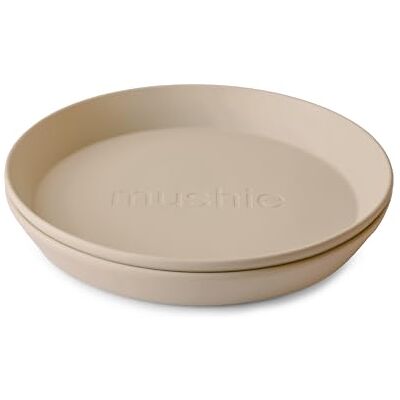 mushie Pratos redondos para crianças, conjunto de 2, reutilizáveis sem BPA, adequados para máquina de lavar louça e micro-ondas, fabricados na Dinamarca, Vanilla mushie Pratos redondos para crianças, conjunto de 2, reutilizáveis sem BPA, adequados para máquina de lavar louça e micro-ondas, fabricados na Dinamarca, Vanilla
