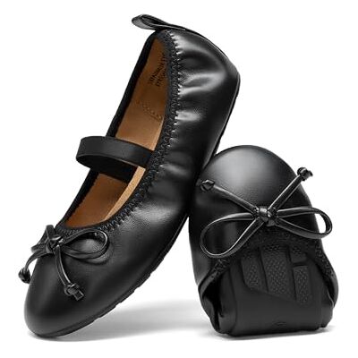 DREAM PAIRS Bailarinas Menina Sapatos Rasos Menina Princesa Mary Jane com Palmilhas Macias Sola Antiderrapante Detalle lazo, plantilla látex, talón acolchado, suela TPR antideslizante, estilo madre-hija. DREAM PAIRS Bailarinas Menina Sapatos Rasos Menina Princesa Mary Jane com Palmilhas Macias Sola Antiderrapante Detalle lazo, plantilla látex, talón acolchado, suela TPR antideslizante, estilo madre-hija.