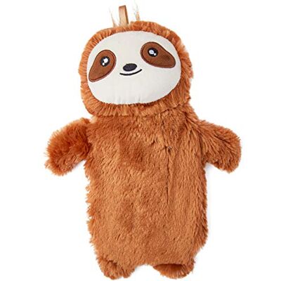 CityComfort Saco de água quente com capa de animal preguiçoso, garrafa de água quente cama, sacos de água quente capacidade de 1 litro, presentes originais para crianças e adultos CityComfort Saco de água quente com capa de animal preguiçoso, garrafa de água quente cama, sacos de água quente capacidade de 1 litro, presentes originais para crianças e adultos