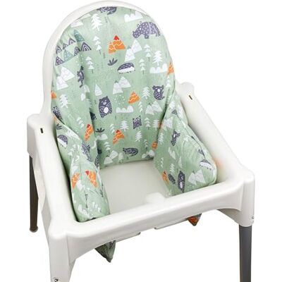 ZARPMA Capa interior de almofada insuflável para cadeira alta Antilop de Ikea compatível (apenas capa) (verde) ZARPMA Capa interior de almofada insuflável para cadeira alta Antilop de Ikea compatível (apenas capa) (verde)