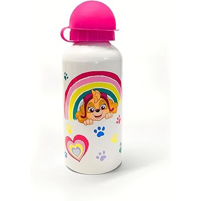 Stor Garrafa de água para menina da patrulha canina, Skye & Everest, garrafa rosa para crianças, 400 ml, à prova de fugas, alumínio, ideia de presente de Natal, aniversário, escolaridade Stor Garrafa de água para menina da patrulha canina, Skye & Everest, garrafa rosa para crianças, 400 ml, à prova de fugas, alumínio, ideia de presente de Natal, aniversário, escolaridade