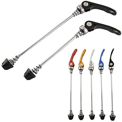 PLATT Pinos de travamento rápido para bicicletas, espetos de eixo de liberação rápida de liga de alumínio, eixo de roda dianteiro e traseiro para bicicleta, para bicicleta de montanha e estrada PLATT Pinos de travamento rápido para bicicletas, espetos de eixo de liberação rápida de liga de alumínio, eixo de roda dianteiro e traseiro para bicicleta, para bicicleta de montanha e estrada