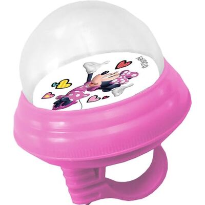 Disney Tataway Campainha de ar de plástico Minnie Mouse com tampa de plástico macia para bicicleta infantil, rosa Disney Tataway Campainha de ar de plástico Minnie Mouse com tampa de plástico macia para bicicleta infantil, rosa