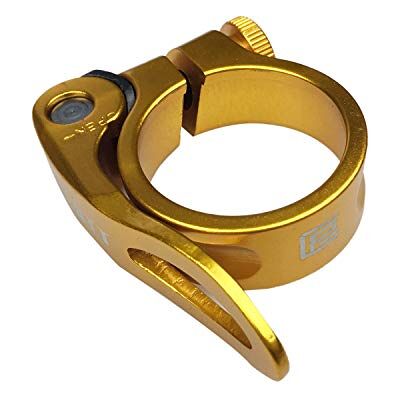 PLATT Fechos de selim para bicicletas, braçadeira para cadeira de bicicleta montanha de liga de alumínio com alavanca de libertação rápida 28,6/31,8/34,9 mm PLATT Fechos de selim para bicicletas, braçadeira para cadeira de bicicleta montanha de liga de alumínio com alavanca de libertação rápida 28,6/31,8/34,9 mm