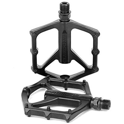 PLATT Pedais de bicicleta, pedais de plataforma para bicicleta MTB/BMX/bicicleta de estrada, pedal de alumínio DU 9/16 PLATT Pedais de bicicleta, pedais de plataforma para bicicleta MTB/BMX/bicicleta de estrada, pedal de alumínio DU 9/16