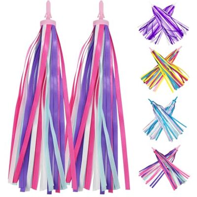 PLATT Fitas de Guiador de Bicicleta, Serpentinas para Manillar de Bicicleta, Fitas de Cores para Scooter Infantil, Fitas de Bicicleta, Fita de Borla para PLATT Fitas de Guiador de Bicicleta, Serpentinas para Manillar de Bicicleta, Fitas de Cores para Scooter Infantil, Fitas de Bicicleta, Fita de Borla para