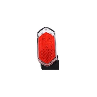 Fischer Dynamo Luz traseira LED para bicicleta com refletor integrado, proteção contra salpicos IP44, aprovado pela StVZO Fischer Dynamo Luz traseira LED para bicicleta com refletor integrado, proteção contra salpicos IP44, aprovado pela StVZO
