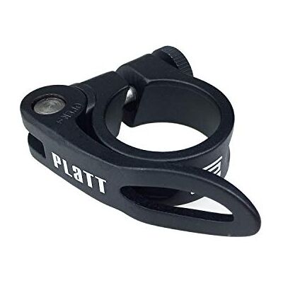 PLATT Braçadeira para selim de bicicleta, com fecho rápido, em liga de alumínio, 28,6/31,8/34,9 mm PLATT Braçadeira para selim de bicicleta, com fecho rápido, em liga de alumínio, 28,6/31,8/34,9 mm