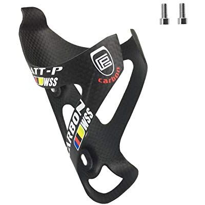 PLATT Suporte para garrafas de carbono 3K ultra leve para bicicleta de montanha, porta-garrafas para bicicleta com diâmetro de chaleira de 72 a 74 mm, preto, 1 unidade PLATT Suporte para garrafas de carbono 3K ultra leve para bicicleta de montanha, porta-garrafas para bicicleta com diâmetro de chaleira de 72 a 74 mm, preto, 1 unidade