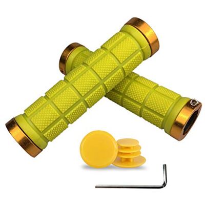 PLATT Punhos de Bicicleta de Montanha, Punhos de Guidão de Bicicleta de Borracha Antideslizante PLATT Punhos de Bicicleta de Montanha, Punhos de Guidão de Bicicleta de Borracha Antideslizante