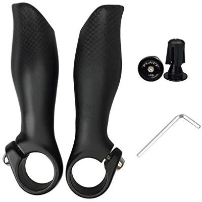 PLATT Bicicleta MTB chifres, guiador de bicicleta ciclismo punhos de segurança de liga de alumínio para MTB 22,2 mm PLATT Bicicleta MTB chifres, guiador de bicicleta ciclismo punhos de segurança de liga de alumínio para MTB 22,2 mm
