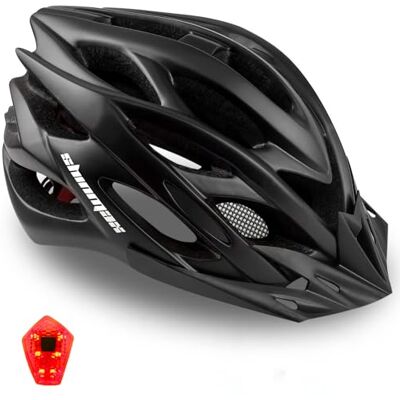 Shinmax Capacete de bicicleta adulto com luz LED capacete de bicicleta com viseira removível capacete MTB homem mulher capacete bicicleta capacete ciclismo montanha capacete para bicicleta ultraleve Shinmax Capacete de bicicleta adulto com luz LED capacete de bicicleta com viseira removível capacete MTB homem mulher capacete bicicleta capacete ciclismo montanha capacete para bicicleta ultraleve